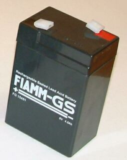 Baterija akumulatorska FIAMM FG 10451, 6V, 4.5Ah, 70x48x102 mm-10