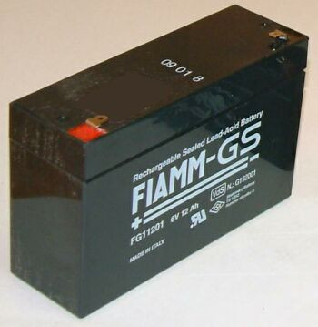 Baterija akumulatorska FIAMM FG 11201, 6V, 12Ah, 151x50x94 mm-9