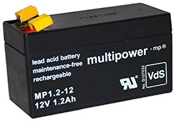Baterija akumulatorska MULTIPOWER, 12V, 1.2Ah, 97x43x53 mm-4