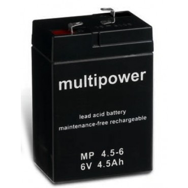 Baterija akumulatorska MULTIPOWER MP4.5-6, 6V, 4.5Ah, 70x48x102 mm-6