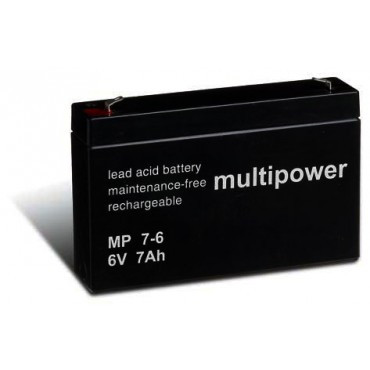 Baterija akumulatorska MULTIPOWER MP7-6, 6V, 7Ah, 151x34x92 mm-10