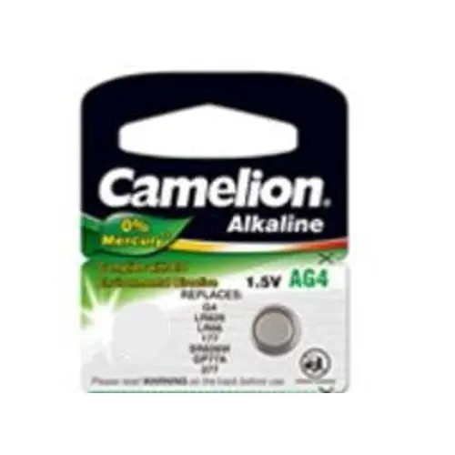 Baterija alkalna 1,5V AG4, LR66, bez žive, 1 kom, Camelion-1