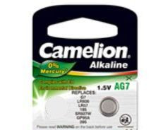 Baterija alkalna 1,5V AG7, LR57, bez žive, 1 kom, Camelion-7