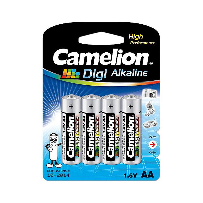 Baterija alkalna DIGI 1,5V AA blister 4 kom, Camelion-13