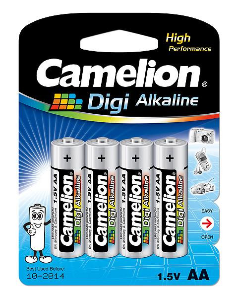 Baterija alkalna DIGI 1,5V AA blister 4 kom, Camelion-9