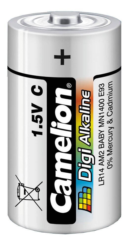 Baterija alkalna DIGI 1,5V poluamerican,LR14, blister 2 kom, Camelion-8