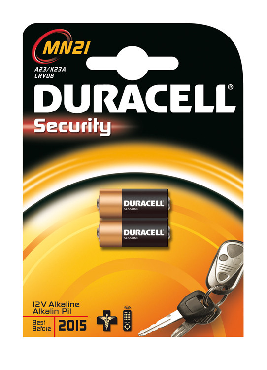 Baterija alkalna 12V A23, blister 2 kom, MN21, Duracell-11