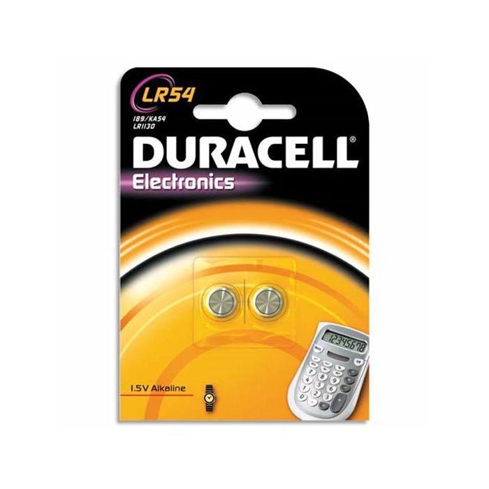 Baterija alkalna LR54 - 2 komada (AG10, LR1131, V10GA, L1131),Duracell-0