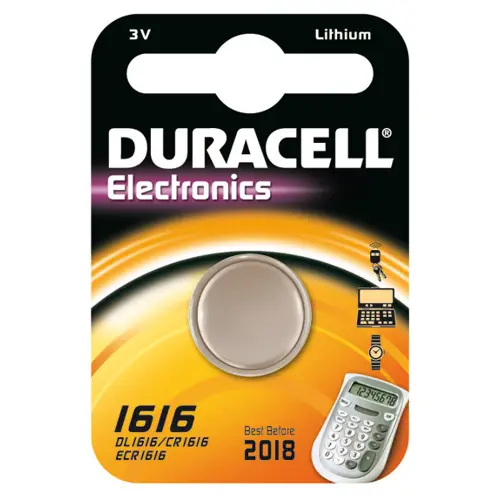 Baterija litijeva DL 1616, Duracell