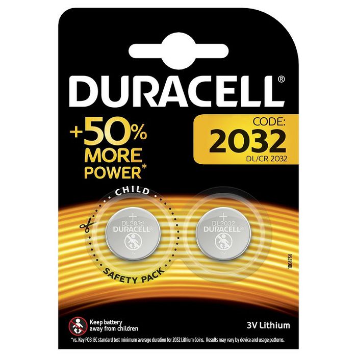 Baterija litijeva DL 2032, Duracell - 2 komada