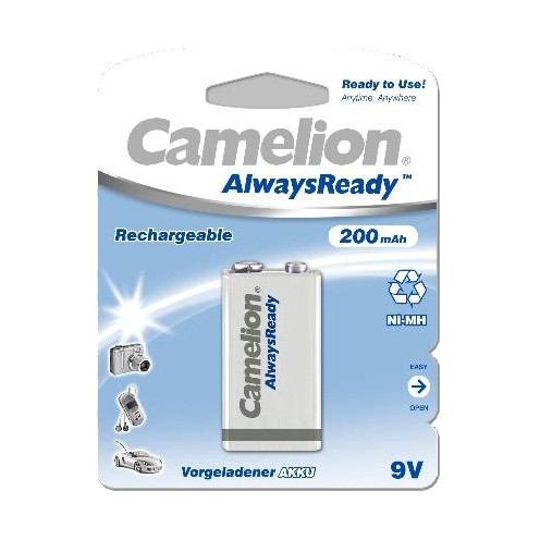 Baterija NI-MH Ready2use 9V 200 mAh, Camelion-18