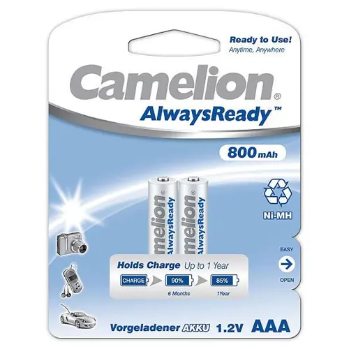 Baterija NI-MH Ready2use AAA 0,8 Ah 2 komada, Camelion-11