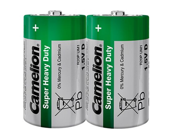 Baterija Zinc-Carbon 1,5V R20 - blister 2 kom. Camelion GREEN-4