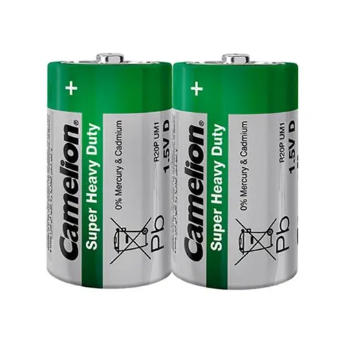 Baterija Zinc-Carbon 1,5V R20 - blister 2 kom. Camelion GREEN-0