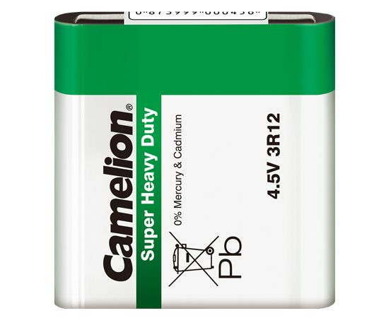 Baterija Zinc-Carbon 4,5V 3R12 Camelion GREEN, shrink pack-12