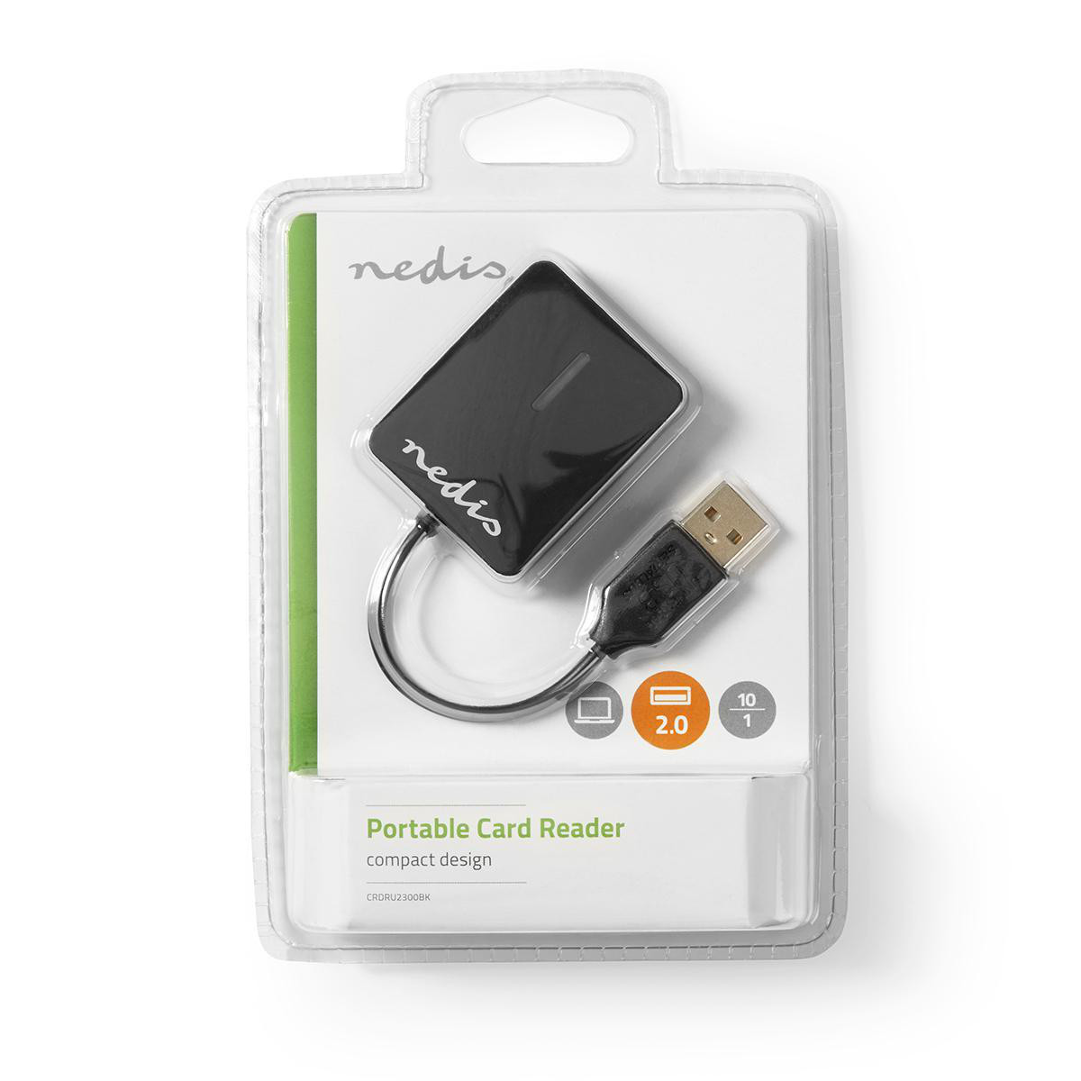 Čitač memorijskih kartica NEDIS CRDRU2300BK, Multicard, USB 2.0-8