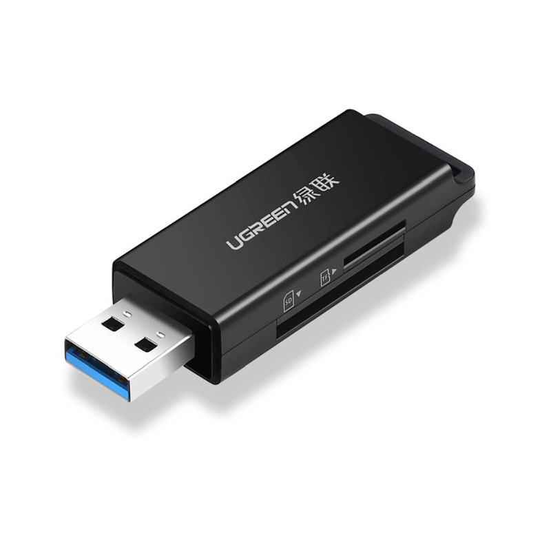 Čitač memorijskih kartica UGREEN, USB 3.0, TF/mciroSD/SD kartice, crni-11