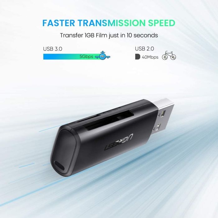 Čitač memorijskih kartica UGREEN, USB 3.0, TF/SD 3.0 kartice, crni-17
