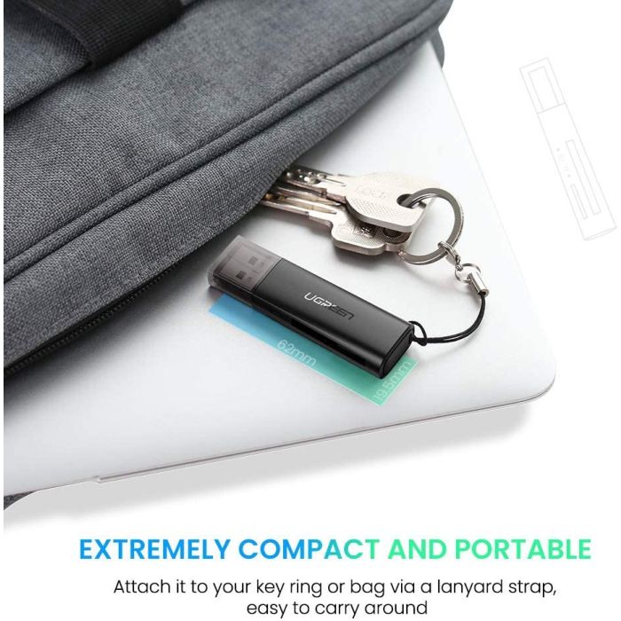 Čitač memorijskih kartica UGREEN, USB 3.0, TF/SD 3.0 kartice, crni-18