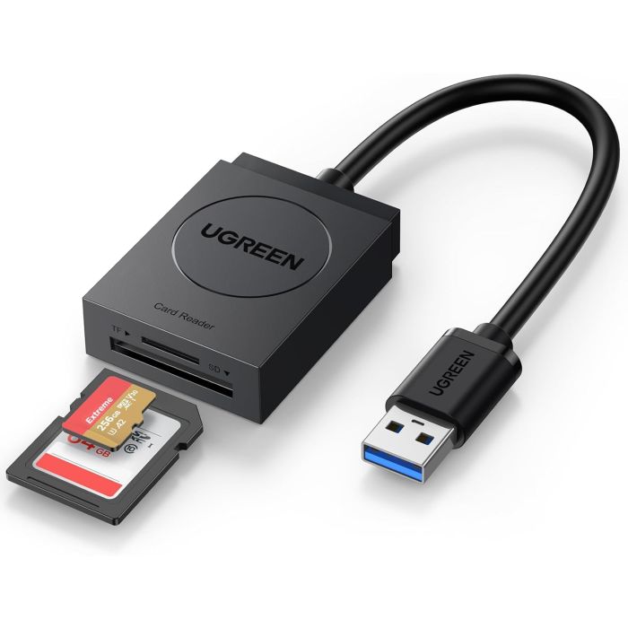 Čitač memorijskih kartica UGREEN, USB 3.0, TF/SD kartice, 15cm, crni-11