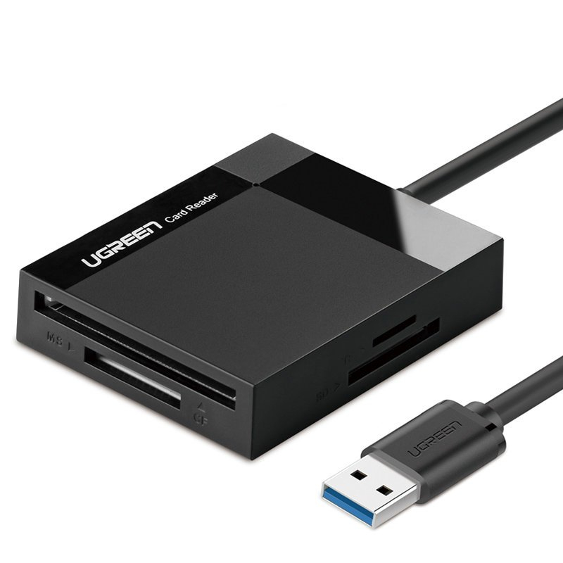 Čitač memorijskih kartica UGREEN, USB 3.0, TF/SD/CF/MS kartice, 50cm, crni-9