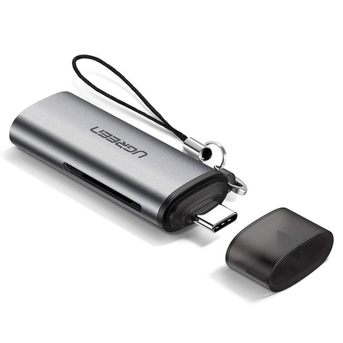 Čitač memorijskih kartica UGREEN, USB-C, TF/mciroSD/SD kartice, sivi-4