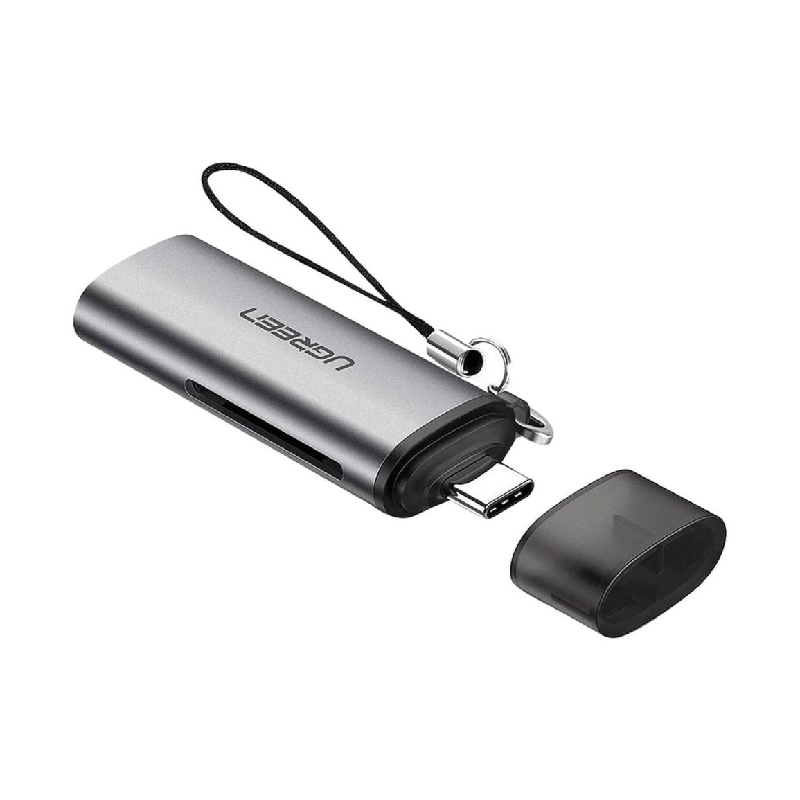 Čitač memorijskih kartica UGREEN, USB-C, TF/mciroSD/SD kartice, sivi-10