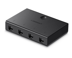 USB Switch UGREEN Data Switch 4x1 crni