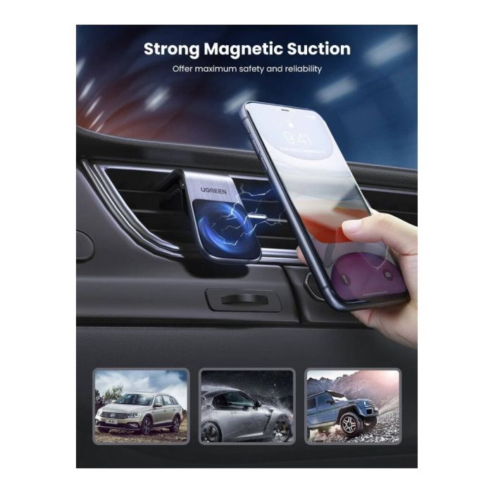 Držač za smartphone UGREEN, magnetni, za auto, crni-16