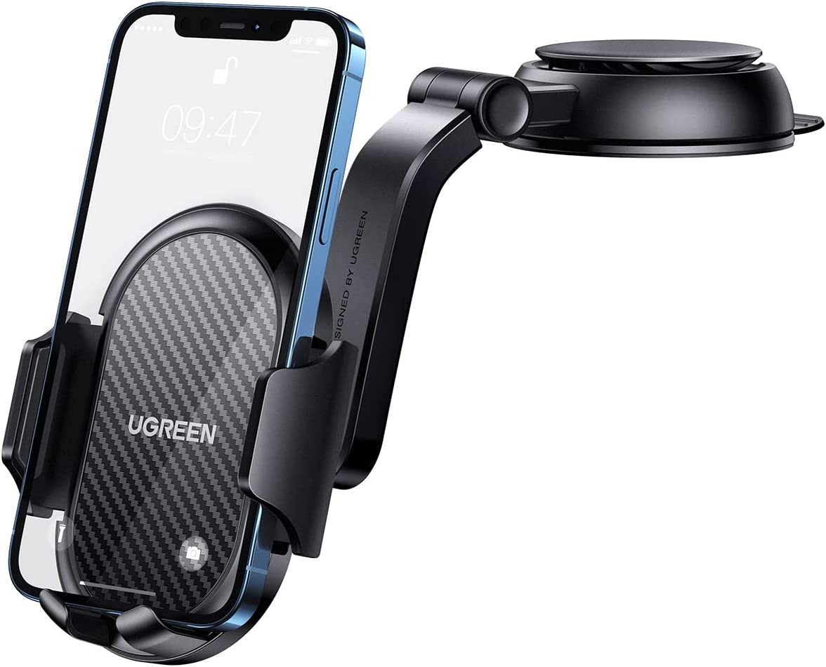 Držač za smartphone UGREEN, vakumski, za auto, crni-16