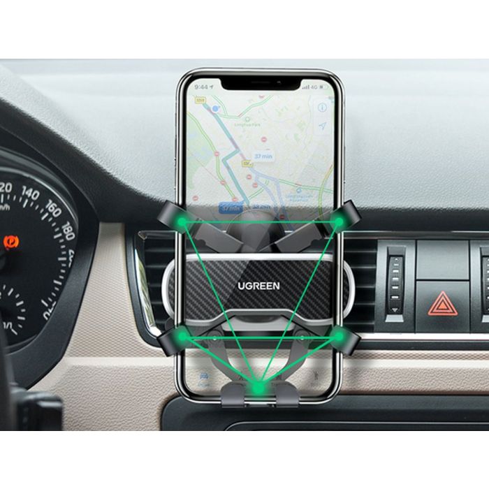 Držač za smartphone UGREEN, za ventilacijski otvor, za auto, crni-14