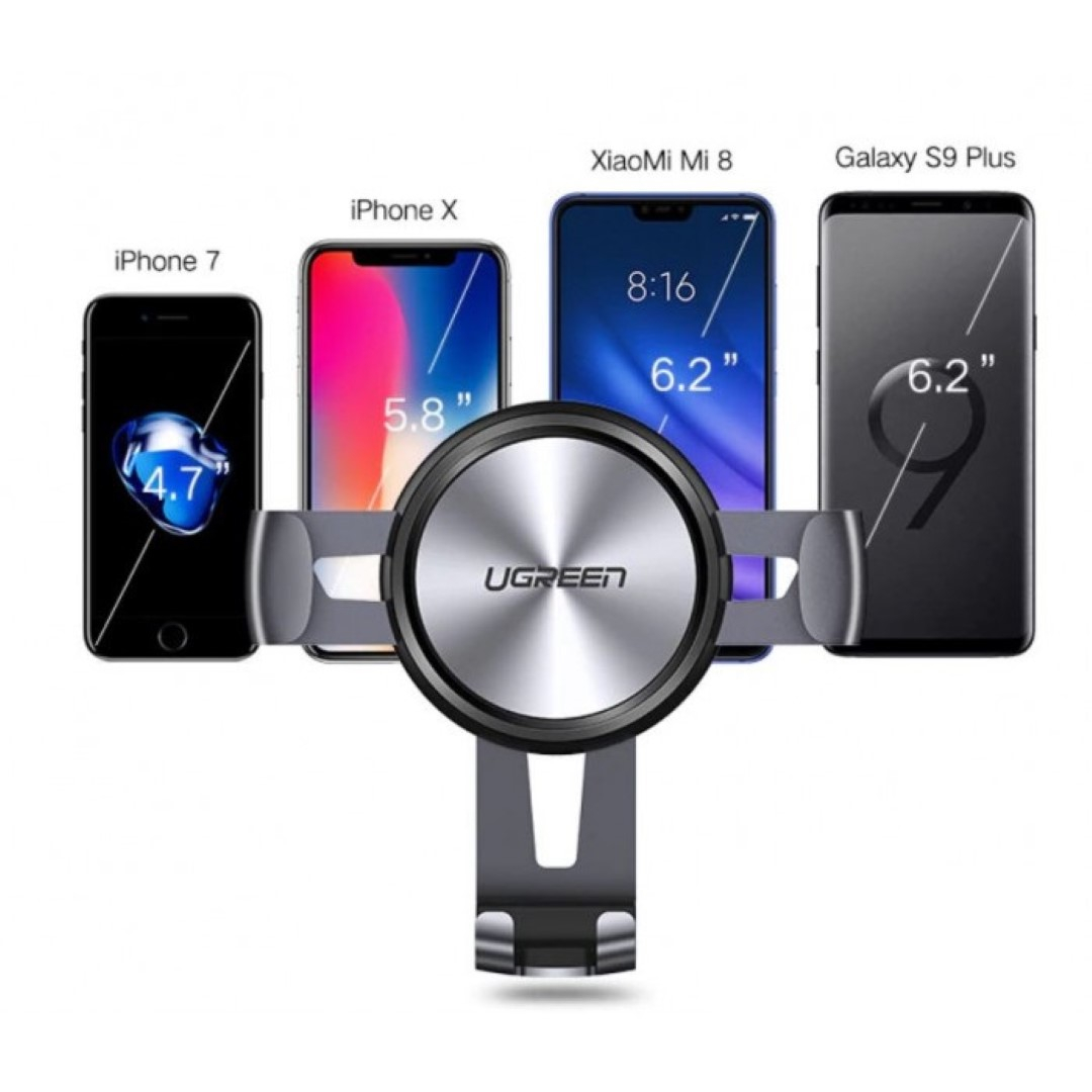 Držač za smartphone UGREEN, za ventilacijski otvor, za auto, sivi-9