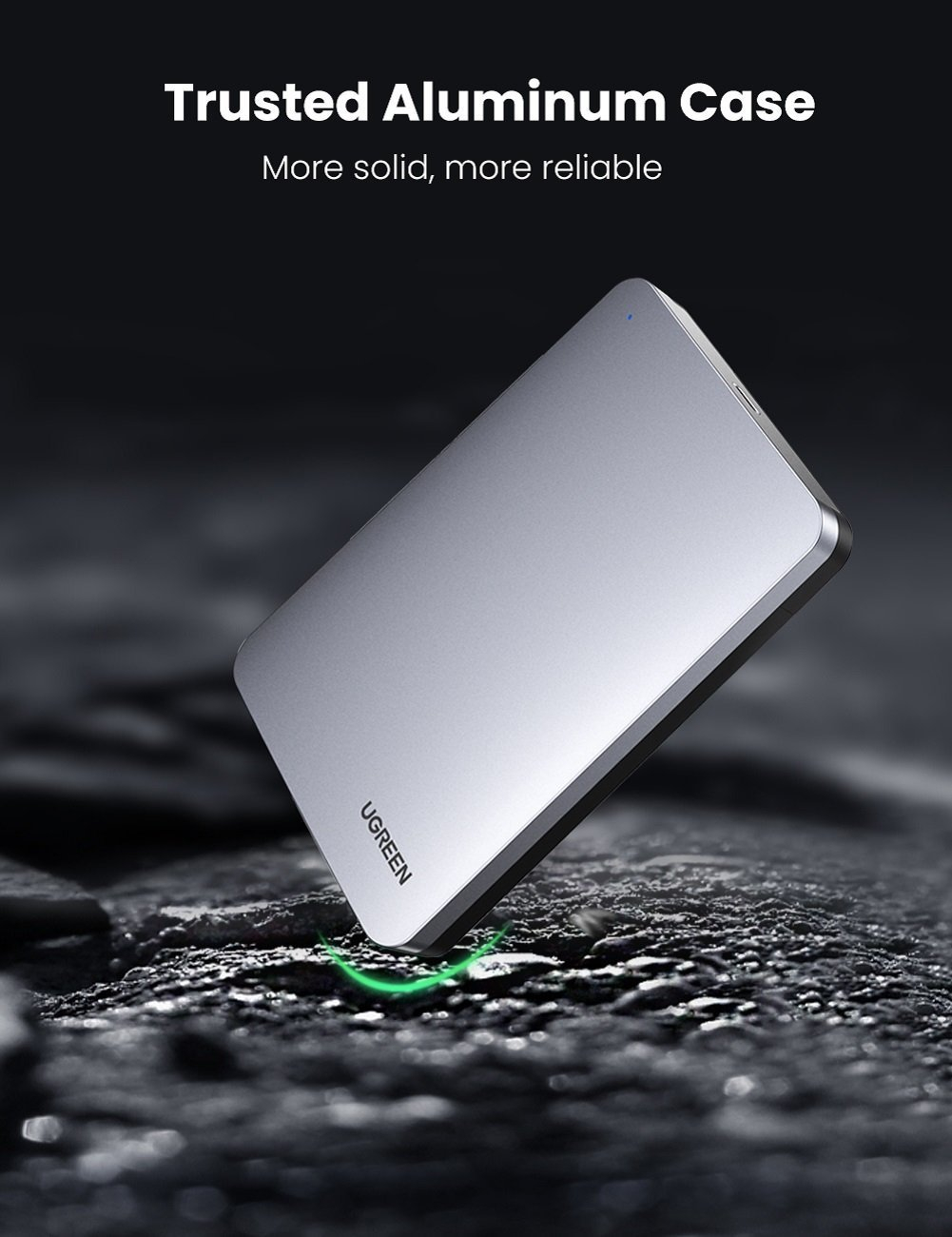UGREEN vanjsko kućište, 2.5" HDD/SSD, SATA, USB-C 3.1-8