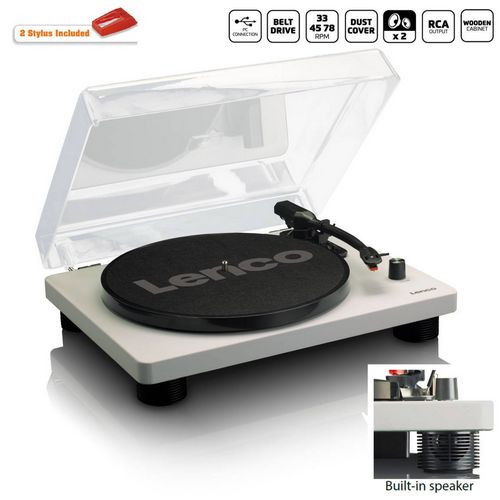 Gramofon LENCO LS-50GY, sa zvučnicima, sivi-5