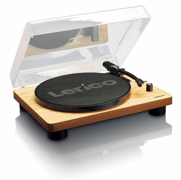 Gramofon LENCO LS-50WD, sa zvučnicima, drveni-0
