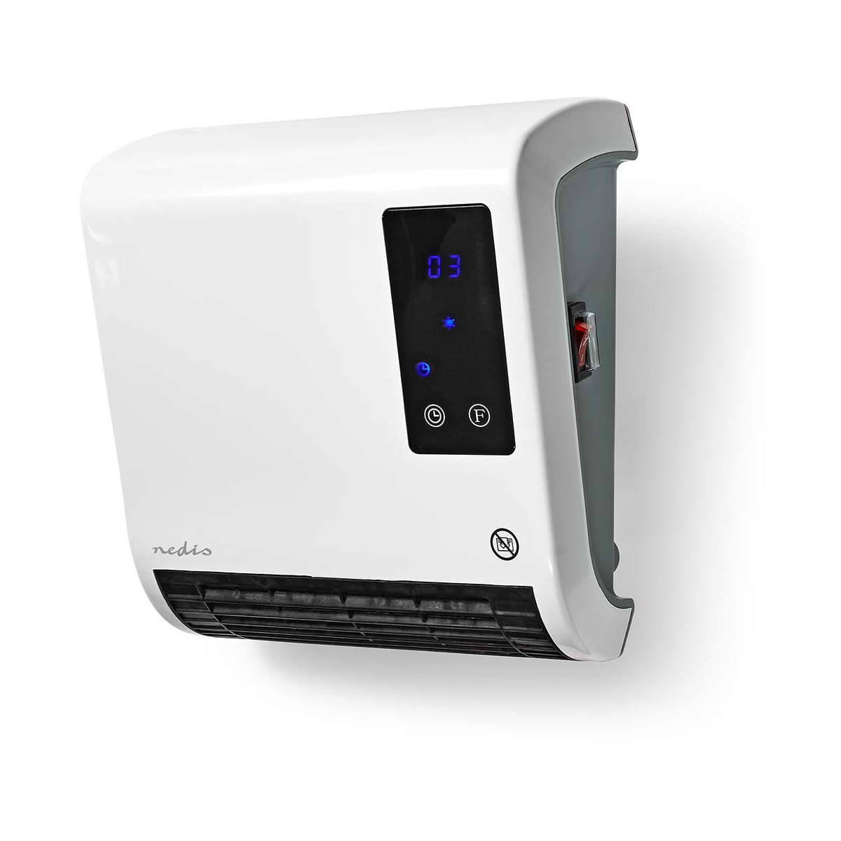 Grijalica NEDIS HTBA20WT, IP22, 2000W, daljinski upravljač, pogodna za kupaonicu-10