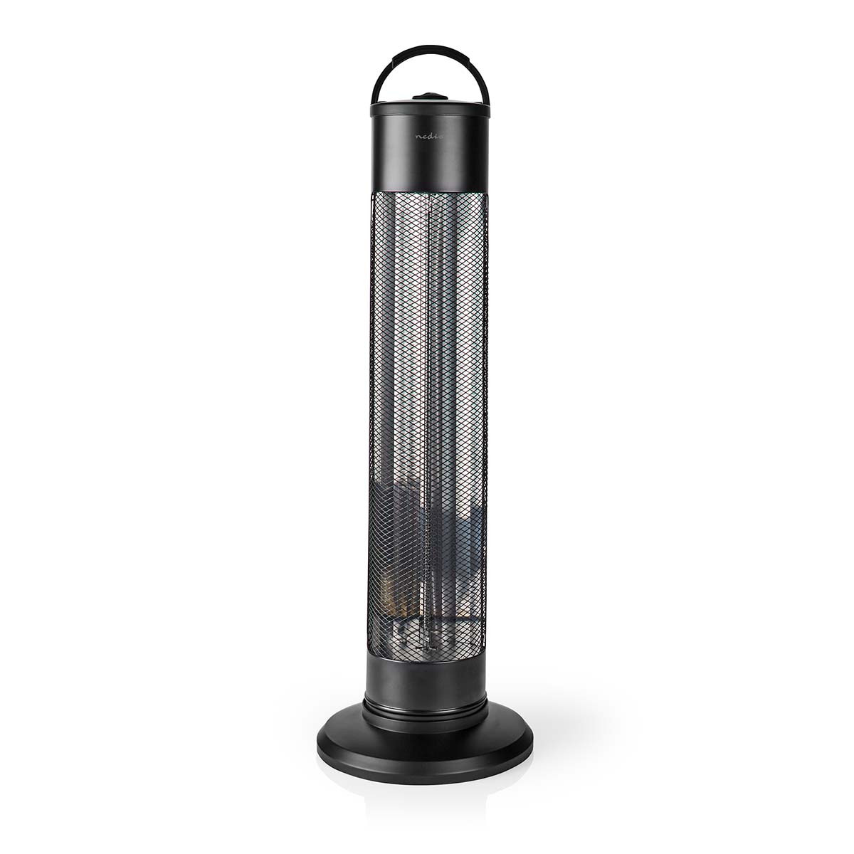 Grijalica NEDIS HTPA20EBK, za dvorište, terasu, 1200 W, 2 postavke topline, zaštita od pada, IP24, crna-9
