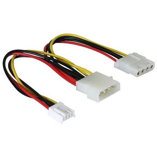 Kabel DELOCK, ATX Y-power 4pin (Ž) na 1x 4pin (M) +3.5FD, 20cm 82111-2
