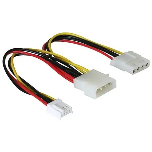Kabel DELOCK, ATX Y-power 4pin (Ž) na 1x 4pin (M) +3.5FD, 20cm 82111-7