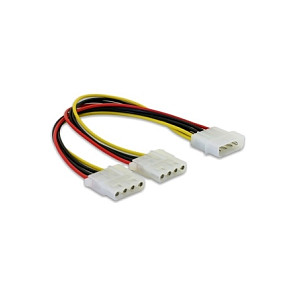 Kabel DELOCK, ATX Y-power 4pin (Ž) na 2x 4pin (M) Molex, 11cm 82100-10