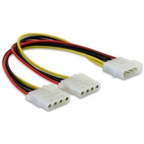 Kabel DELOCK, ATX Y-power 4pin (Ž) na 2x 4pin (M) Molex, 11cm 82100-2