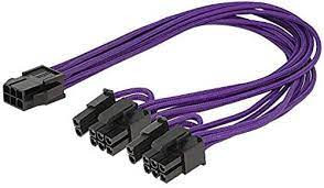 Kabel DELOCK, int. power PCI Express 6 pin Ž 2 x 8 pin M shield 83704-13