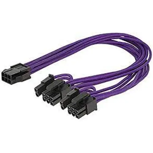 Kabel DELOCK, int. power PCI Express 6 pin Ž 2 x 8 pin M shield 83704-9