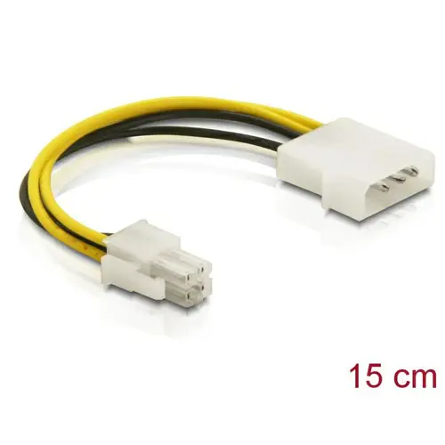 Kabel DELOCK, interni power P4 M na Molex 4 pin M 82391-1