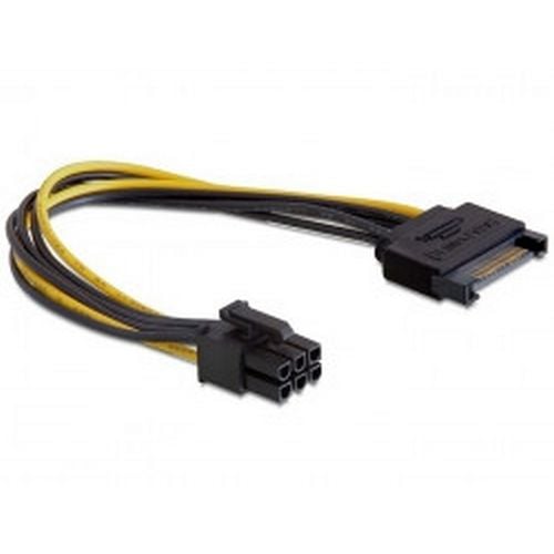 Kabel DELOCK, SATA int. power 15-pin (M) na 1x 6-pin, 21cm 82924-2