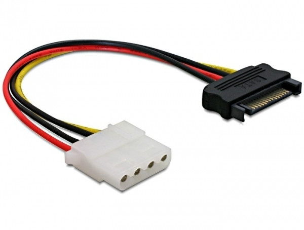Kabel DELOCK, SATA power 15-pin (M) na 4-pin (Ž)-3