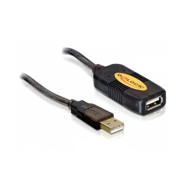 Kabel DELOCK, USB 2.0 A (M) na USB 2.0 A (Ž), produžni+repeater, 10m, crni-4