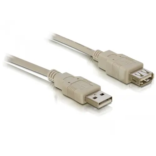 Kabel DELOCK, USB 2.0 A (M) na USB 2.0 A (Ž), produžni, 3m, sivi