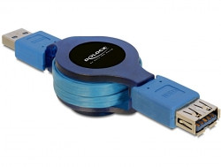 Kabel DELOCK, USB 3.0 A (M) na USB 3.0 A (Ž), produžni, retract., 1m-15