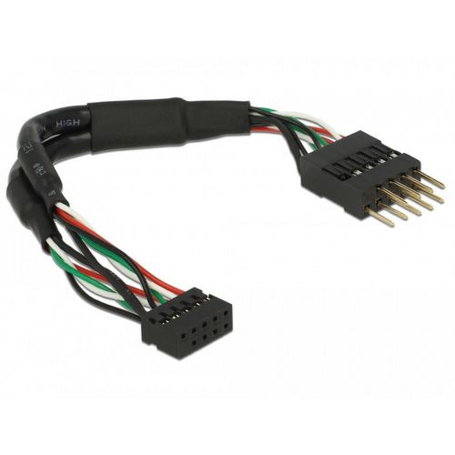 Kabel DELOCK, USB int. 0,12m 10 pin head. Ž USB 2.0 10pin head M 41977-2
